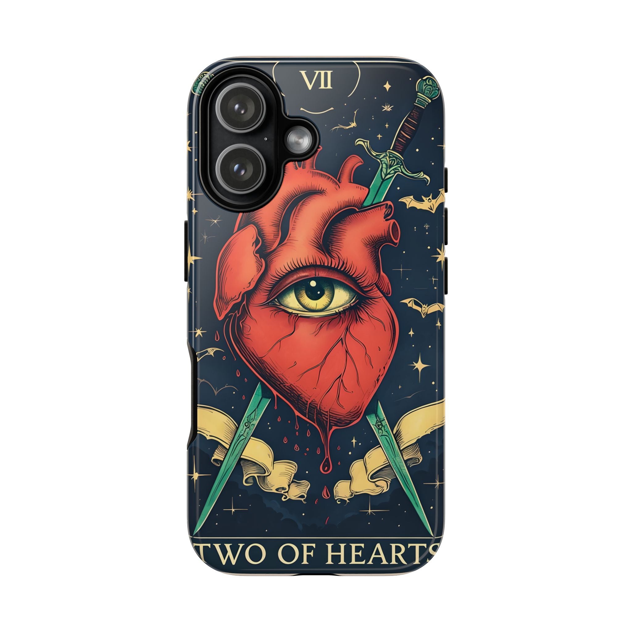 Two Of Hearts - Lover's Luck - Tarot inspired iPhone case - Samsung Galaxy - Google Pixel - Mystical Phone Case