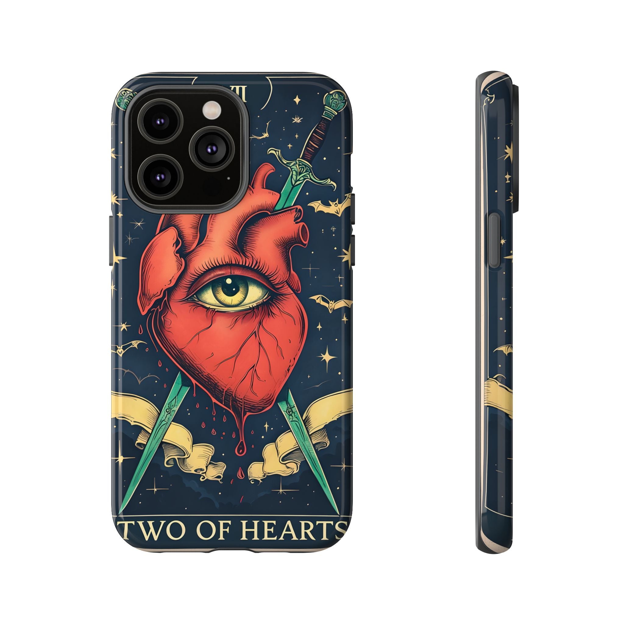 Two Of Hearts - Lover's Luck - Tarot inspired iPhone case - Samsung Galaxy - Google Pixel - Mystical Phone Case