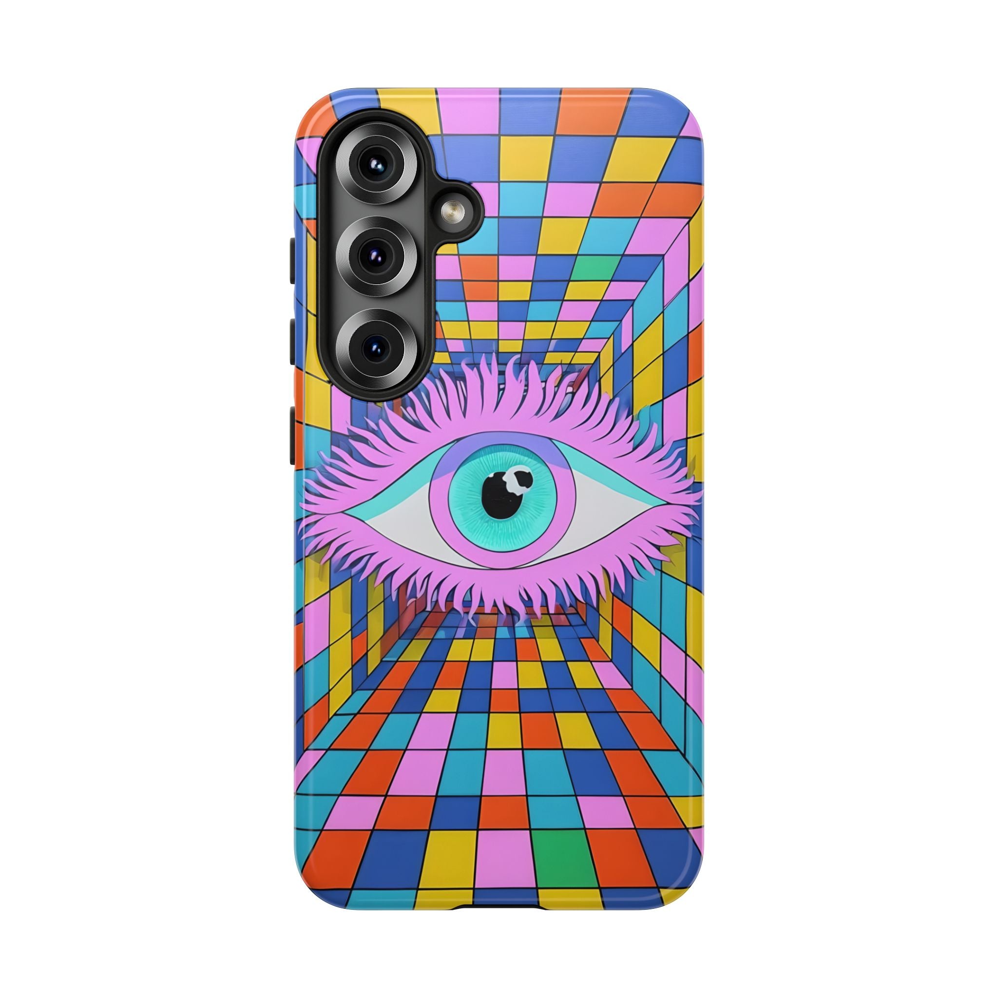 Color/Chaos Protection Evil Eye iPhone Case - Samsung Galaxy Unique Phone Case -