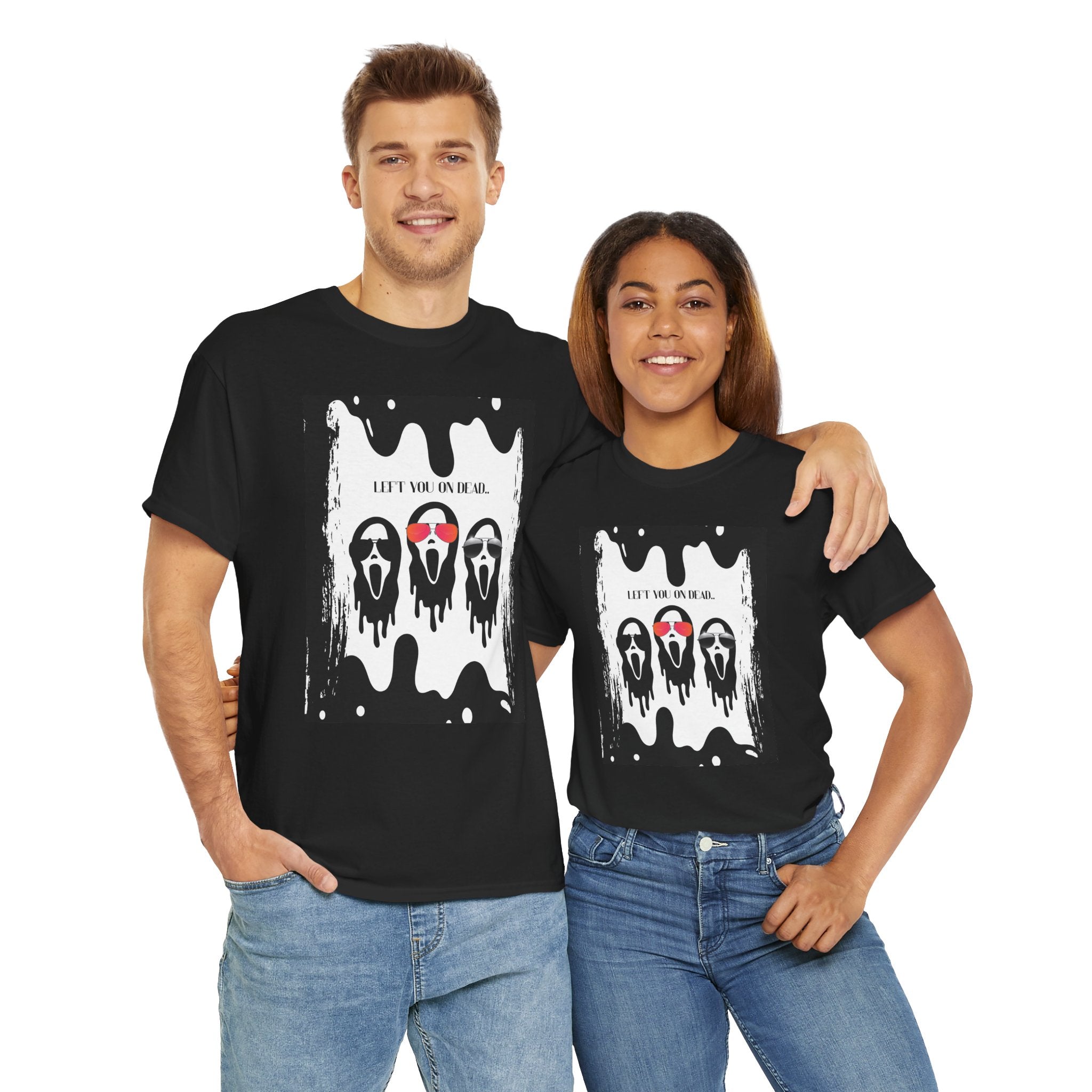 Left You On Dead, Scream Inspired Unisex Tee, Y2K Vibes