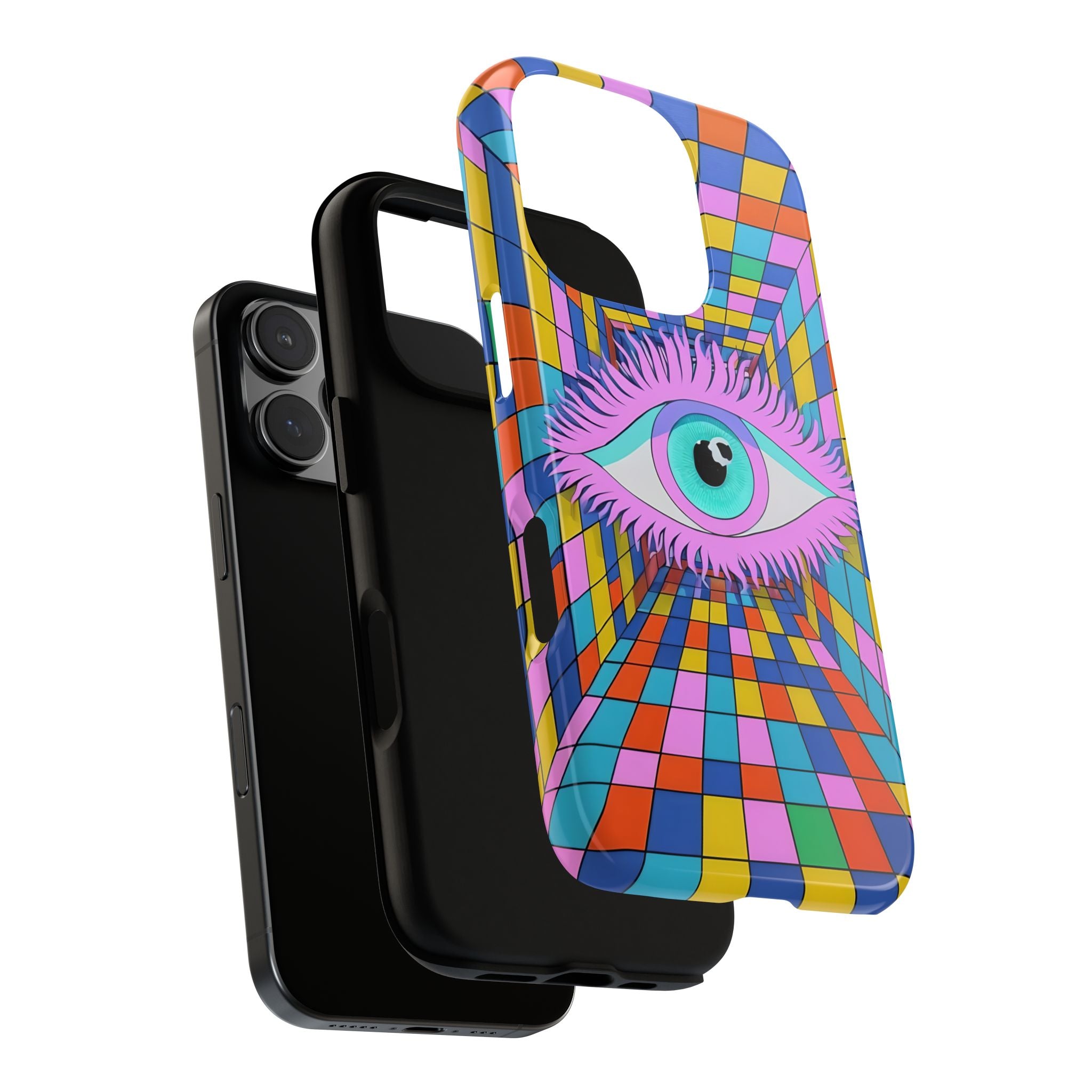 Color/Chaos Protection Evil Eye iPhone Case - Samsung Galaxy Unique Phone Case -