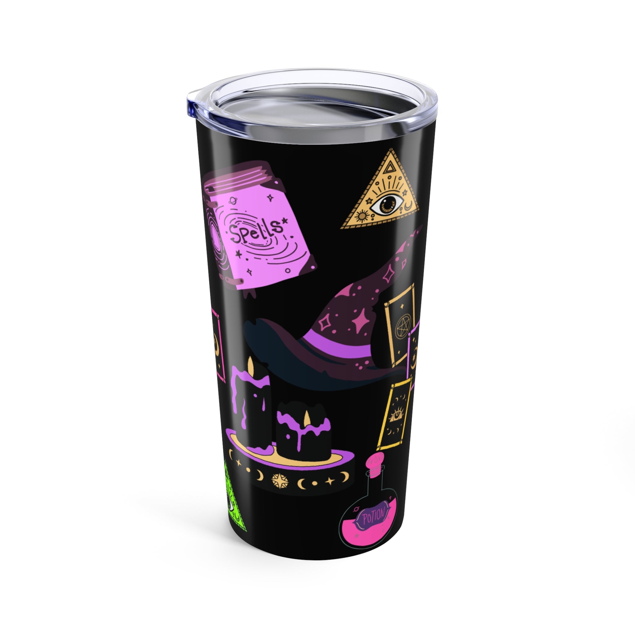 Mystical Tumbler: Tarot & Potion Vibes, Spooky Halloween 20oz Cup