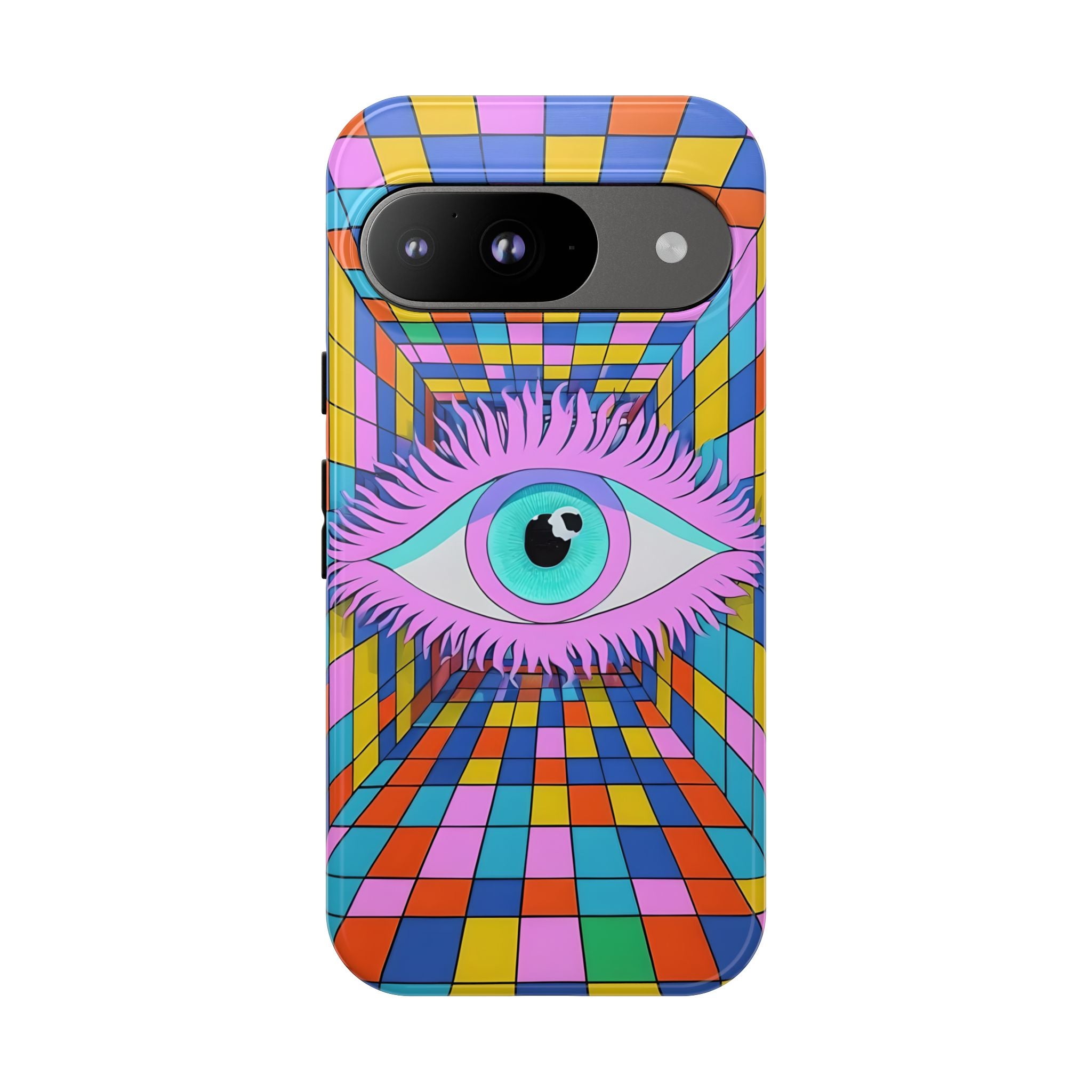 Color/Chaos Protection Evil Eye iPhone Case - Samsung Galaxy Unique Phone Case -