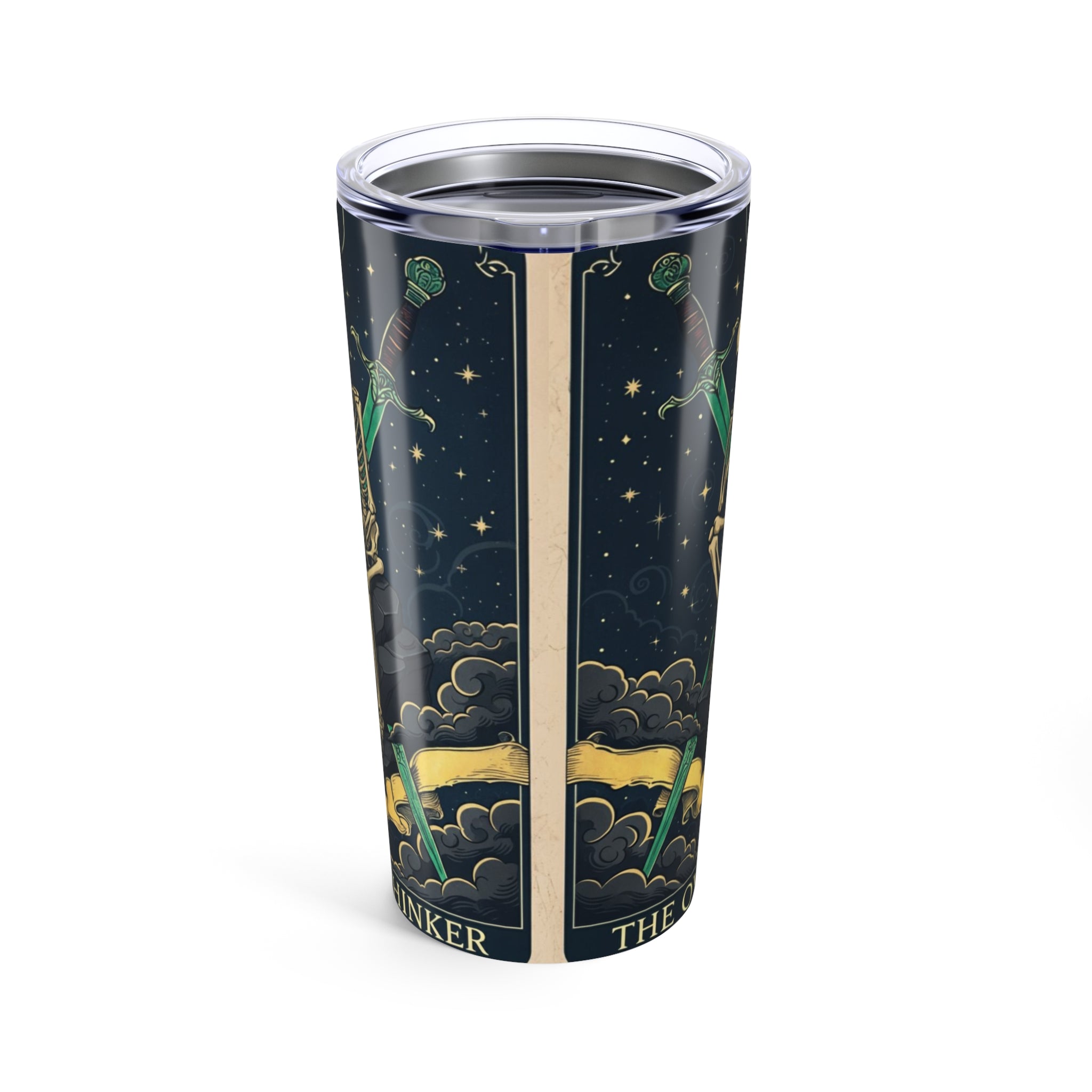 Thoughts & Bones - 20 oz tumbler - Overthinking arcana