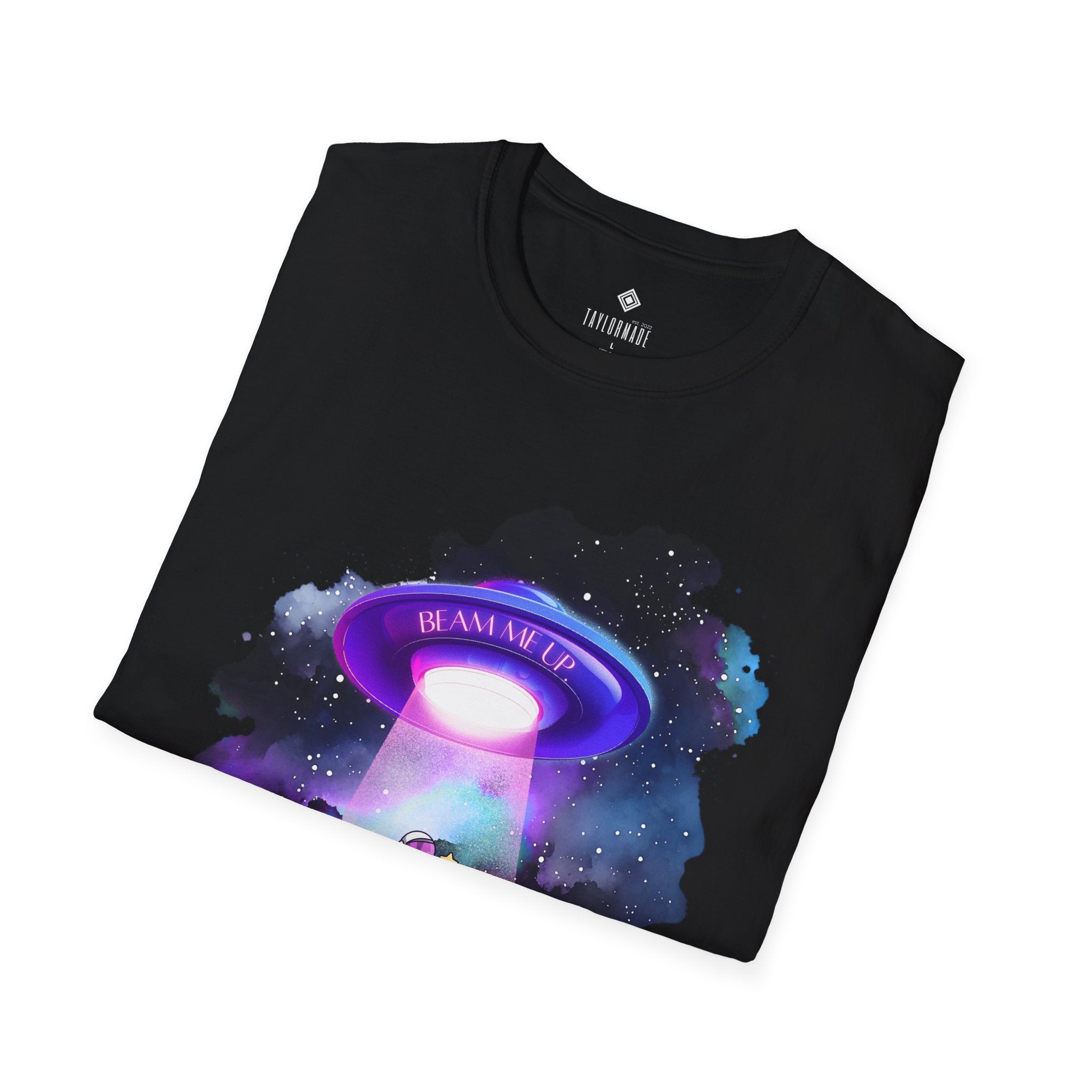 Galactic Alien Unisex, Beam Me Up I'm Over it, Neon Space Tee