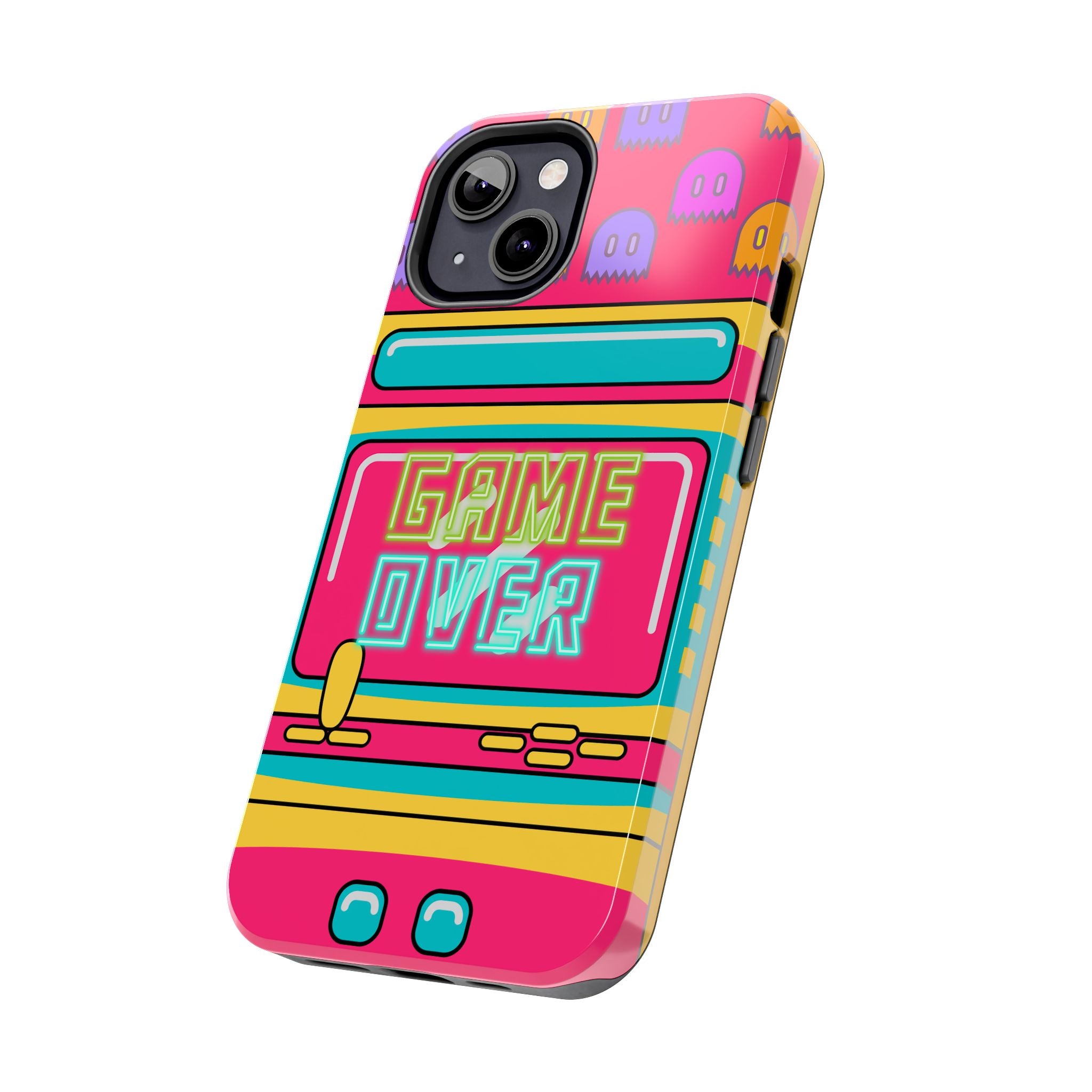 Game Over, Retro Neon iPhone Case