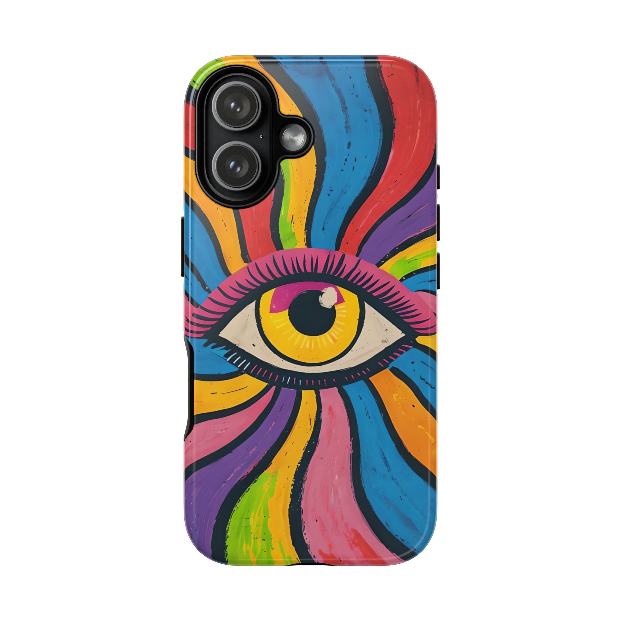 Bad Vibes Beware - Evil Eye iPhone , Samsung Galaxy Case - iPhone17 - iPhone 13 - Multiple Galaxy Sizes Phone Case
