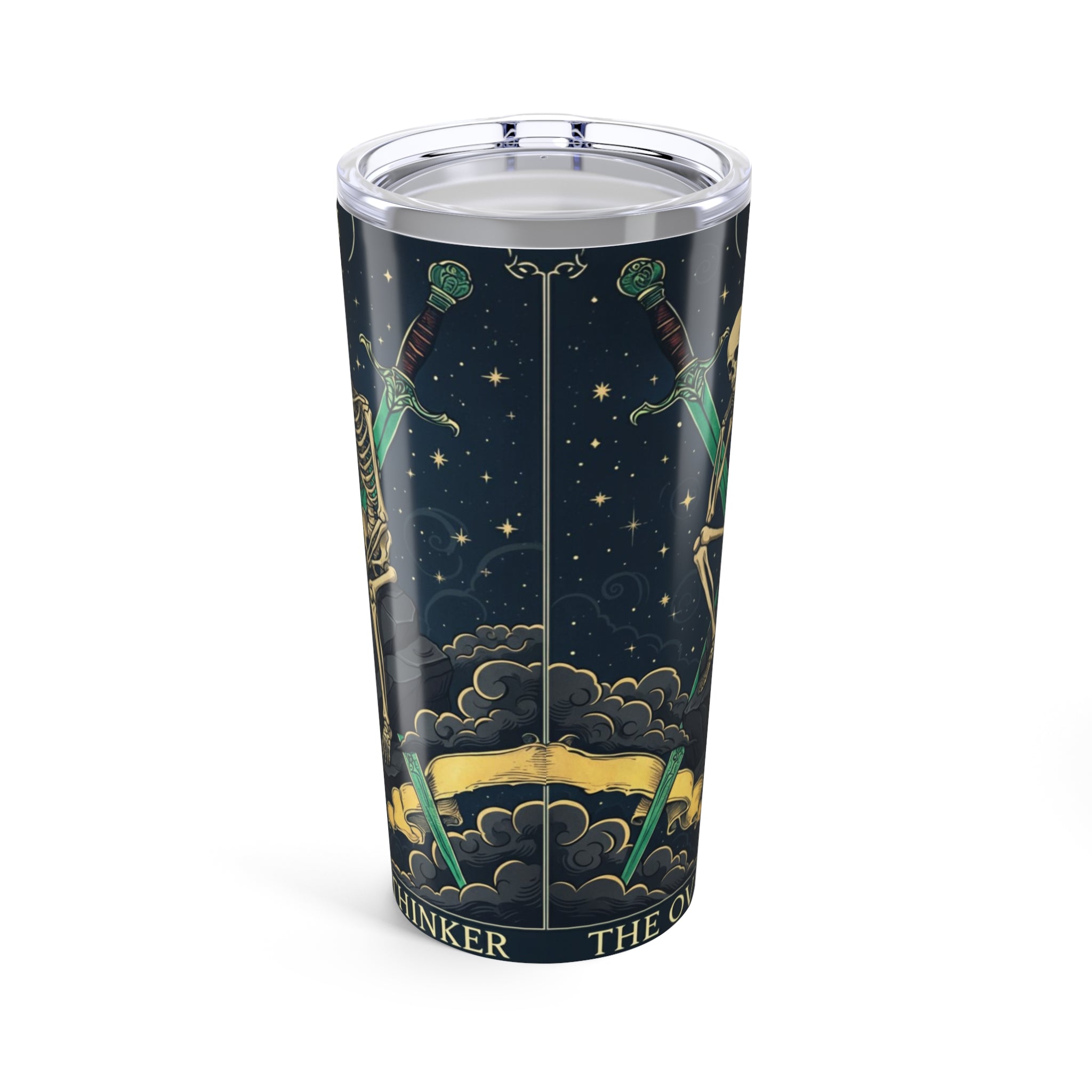 Thoughts & Bones - 20 oz tumbler - Overthinking arcana