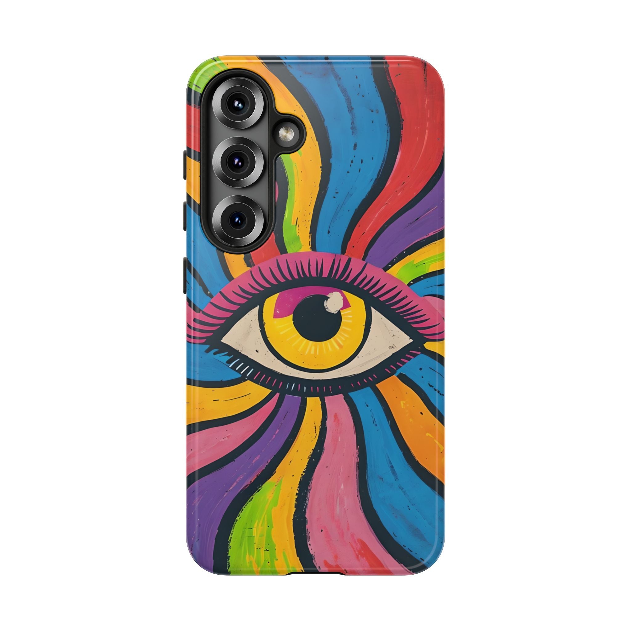 Bad Vibes Beware - Evil Eye iPhone , Samsung Galaxy Case - iPhone17 - iPhone 13 - Multiple Galaxy Sizes Phone Case