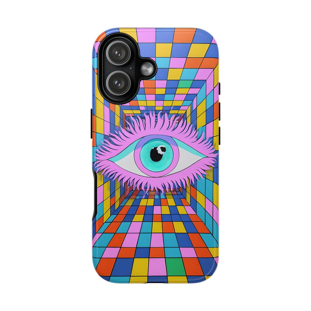Color/Chaos Protection Evil Eye iPhone Case - Samsung Galaxy Unique Phone Case -