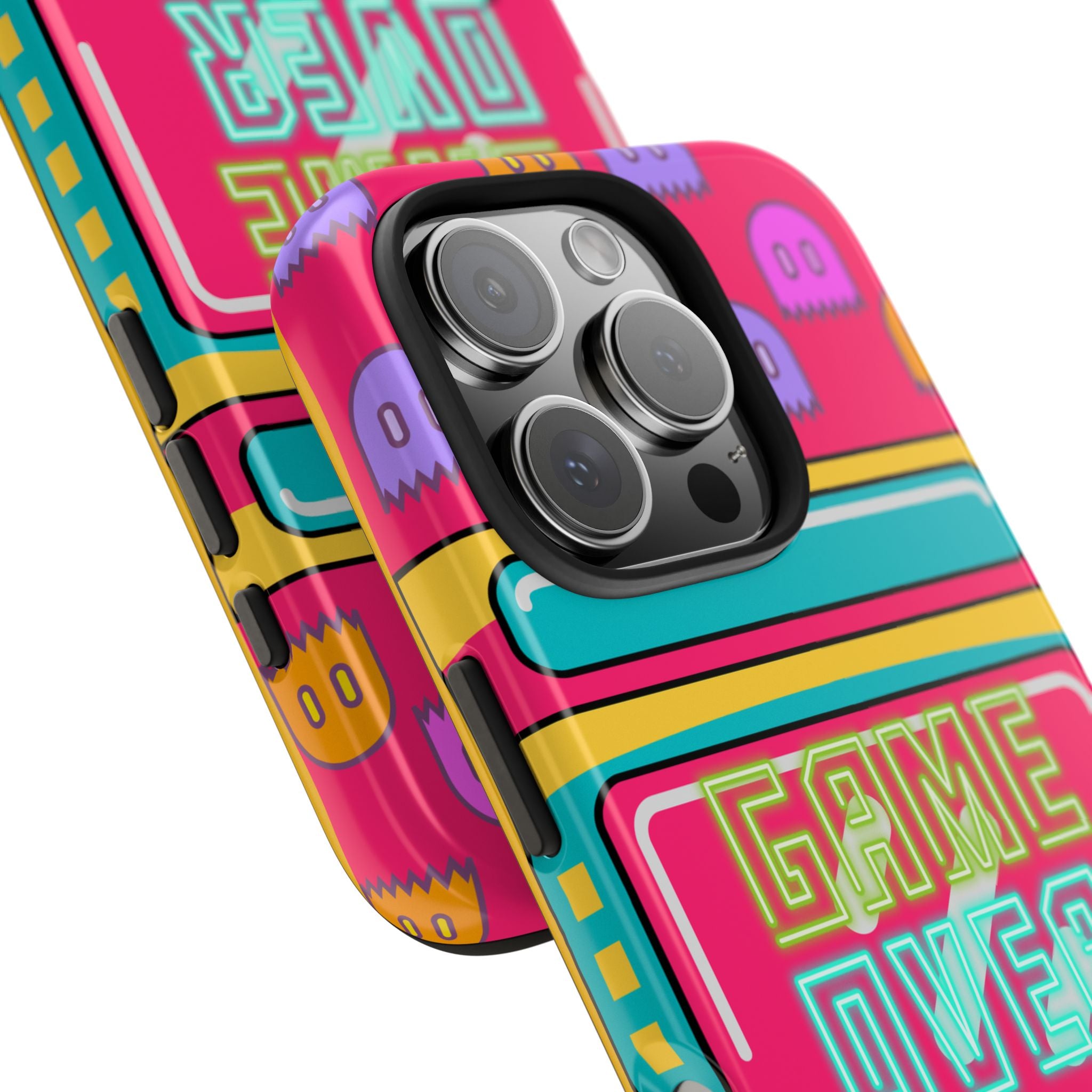 Game Over, Retro Neon iPhone Case