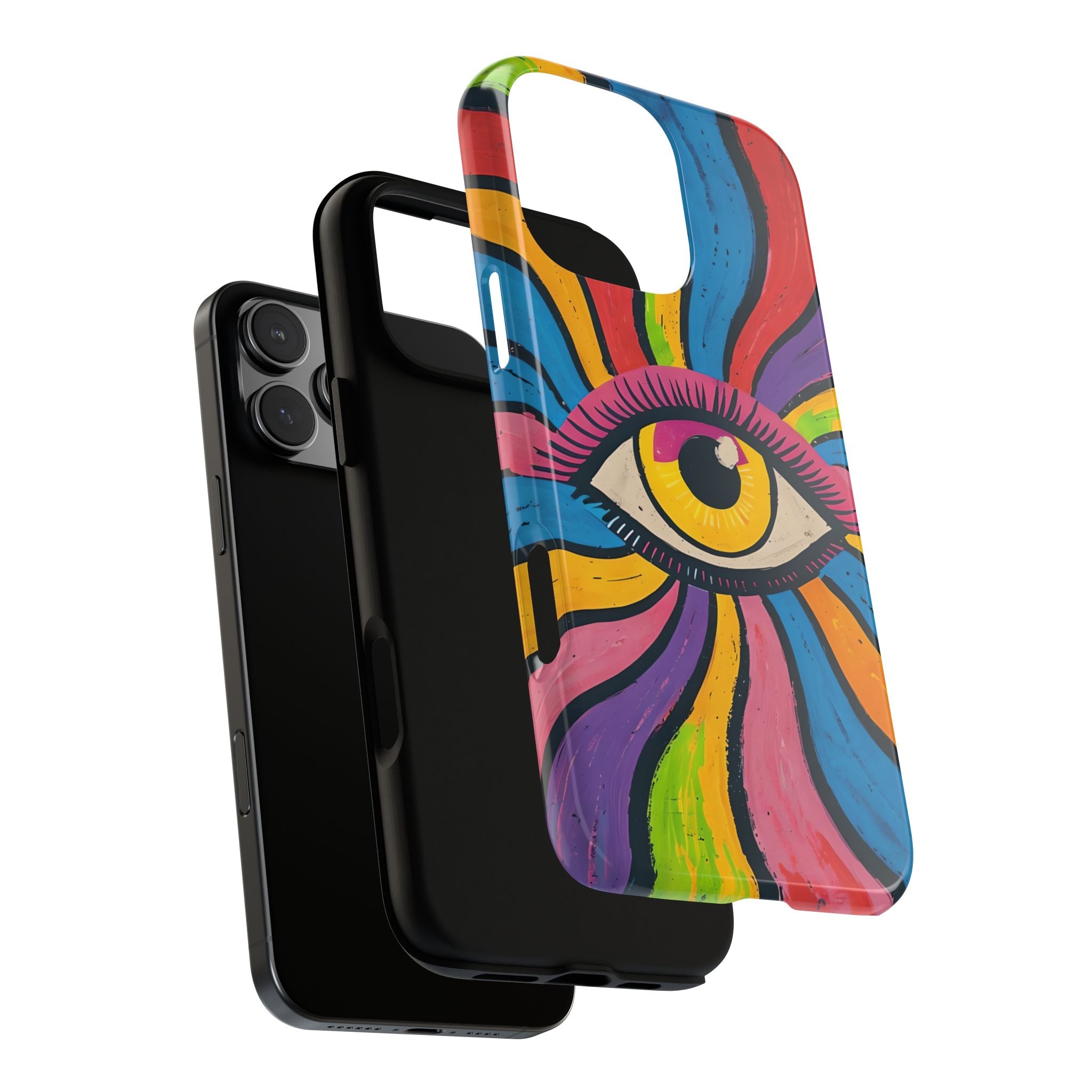 Bad Vibes Beware - Evil Eye iPhone , Samsung Galaxy Case - iPhone17 - iPhone 13 - Multiple Galaxy Sizes Phone Case
