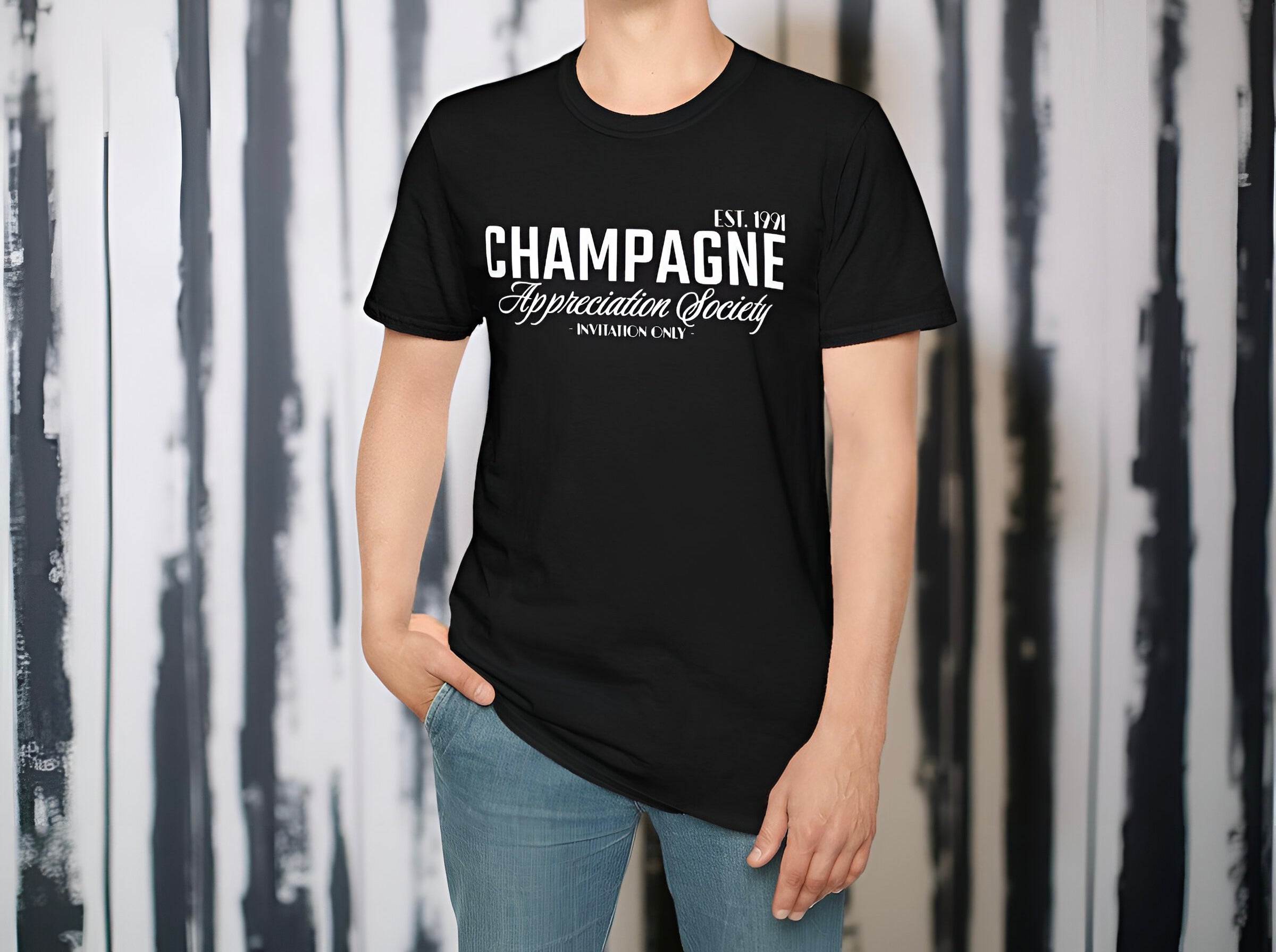 Champagne Appreciation Society T-Shirt - Unisex Soft Style