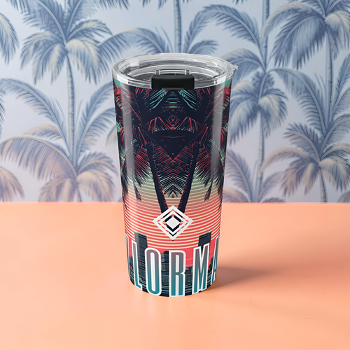 20oz Tumbler — Retro Beach Core